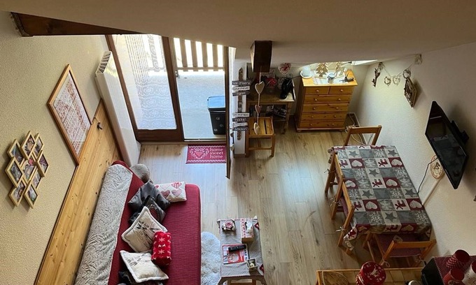 Saint-Francois-Longchamp Apartment | Cozy studio for 5 people ski-in/ski-out with balcony