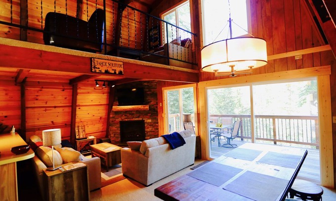 Tahoe City Cabin | Cozy Tahoe Solitude Cabin In Serene Forest Setting With Seasonal Creek