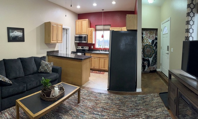 Wasilla Apartment | Cozy up to the fireplace close to town with faraway feel