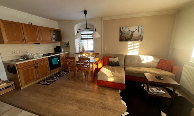 Carlsfeld Apartment | Cozy vacation apartment with fireplace on the ski slope! Children & pets welcome!