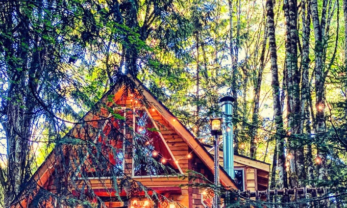 Clatskanie Ski Chalet | Craftsman European Chalet in the Forest with partial Riverview