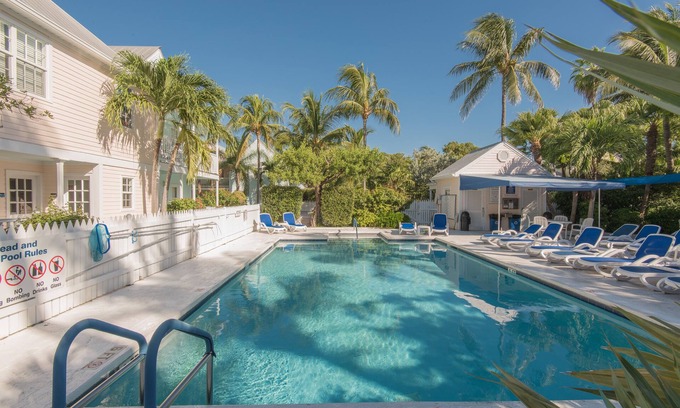 Truman Annex Condo | Craig & Cindy Key West Truman Annex Shipyard Condo with a deck at Mile Marker 0!