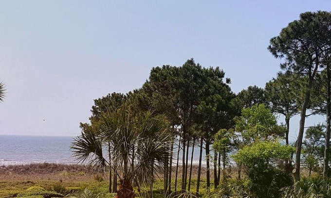 Hilton Head Island Condo | Crashin' Waves-Oceanview w/Bikes, Chairs& King Bed