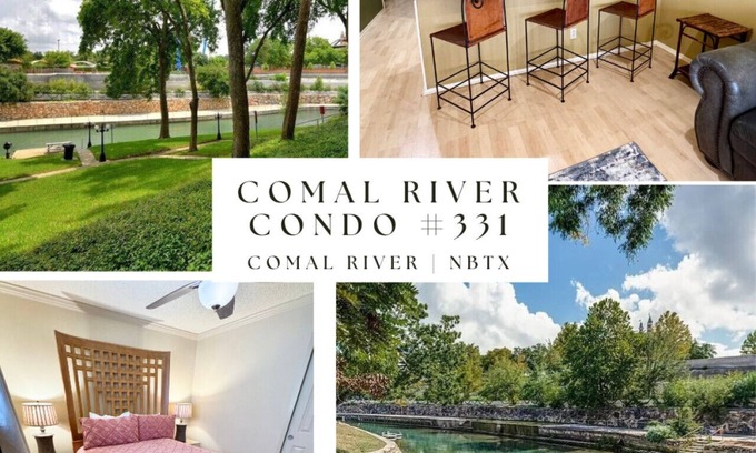 New Braunfels Condo | CRC331*Direct Comal River Access*Walk to Downtown NBTX