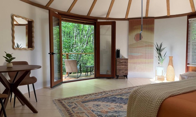 Balsam Grove Cabin | Creekside Yurt - The Whisperer