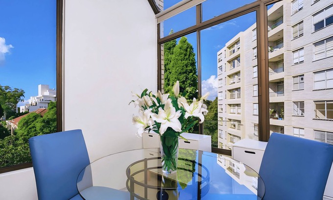 Cremorne Apartment | Cremorne - HAMP1 - Hampden Avenue - Bright 1BR with Sunroom, Balcony Garage Near Neutral Bay Shops