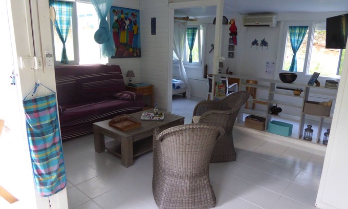 Petit-Bourg House | Creole bungalow/pool in an exotic garden (2 persons)