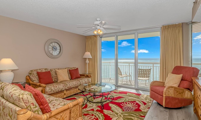 Crescent Beach Condo | Crescent Shores 1806 - Oceanfront condo rental