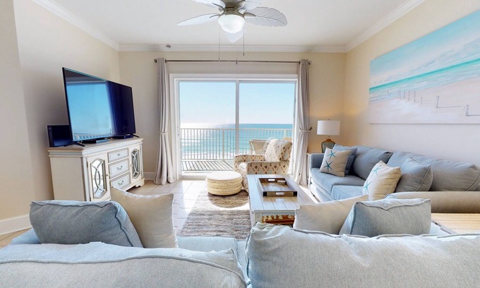 Crystal Beach Condo | Crystal Dunes 505 ~ Stunning Beachfront Condo ~ Unbeatable views!