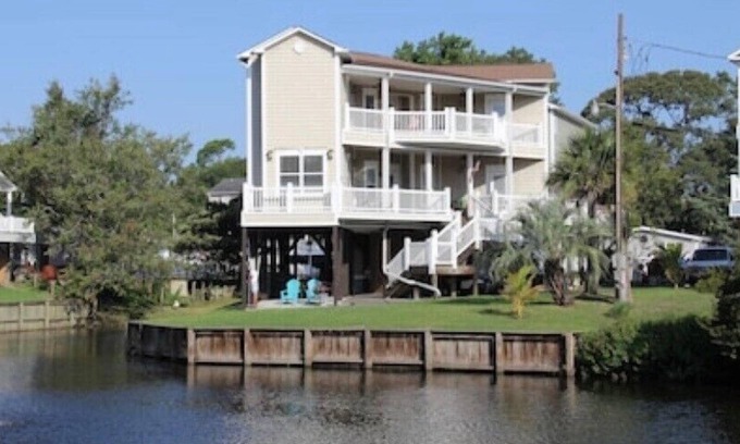 Surfside Beach House | Custom Home on LakeFront in Ocean Lakes