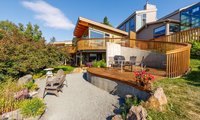 Downtown Anchorage House | Custom ocean-view retreat with award-winning gourmet kitchen & private hot tub