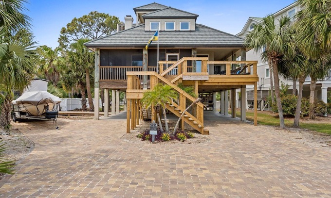 Plantation House | Cut Bait private pool with Gulf views