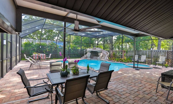 Braden River House | Cypress Lake Home - Family Pool Oasis with Slide!