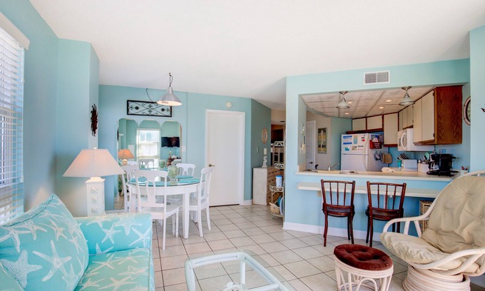 Sneads Ferry Condo | Delightful resort condo with partial ocean views, W/D, pool, gym, cabana