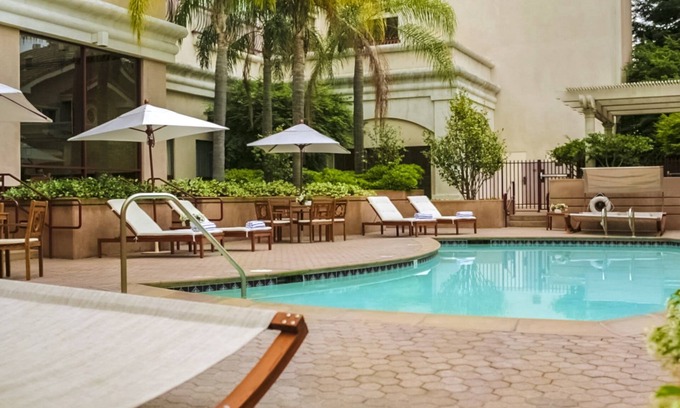 Sunnyvale West Hotel | Deluxe 2 Queens at The Grand Hotel, Onsite Pool, Pets Allowed, Free Parking
