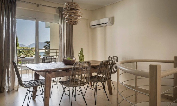 Karavomylos Villa | Deluxe Kefalonia Apartment | Apartment Amaryllis | 1 Bedroom | Outdoor Pool |.