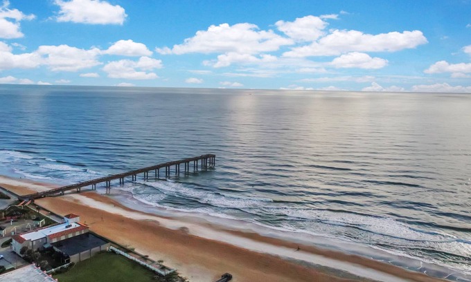 St. Augustine Beach Condo | Deluxe ocean-view, poolside, first floor flat with 2 bedrooms, 2 baths