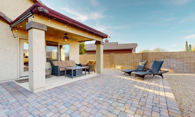 Gold Canyon House | Desert escape with gorgeous mountain view, pool, spa & expansive patio