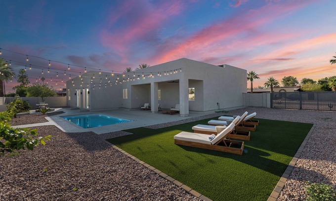 Woodleaf House | Desert Jewel: NEW 4BD Home with Game Room & Private Pool