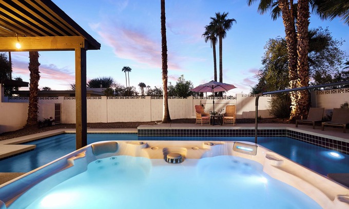 Raskin Estates Cottage | Desert Rose-hot Tub-pool Heat Avail-fire Pit-golf!