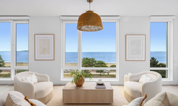 Revere Condo | Designer Oceanfront Retreat Featured in Architectural Digest ☀ Steps from Beach