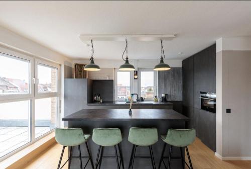 Mitte Apartment | Designer Penthouse in St Johannes, toller Ausblick über den Dächern Nürnbergs