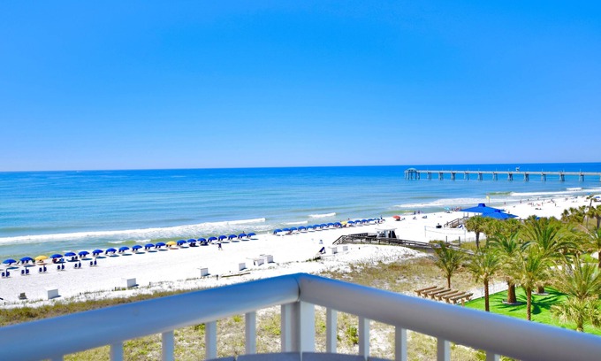 Fort Walton Beach Condo | Destin West Gulfside #603 ~Spectacular Penthouse View! ~Free Beach Service!