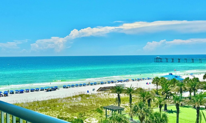 Fort Walton Beach Condo | Destin West Gulfside #605 ~Free Beach Service! Amazing View! Lazy River & Pools!