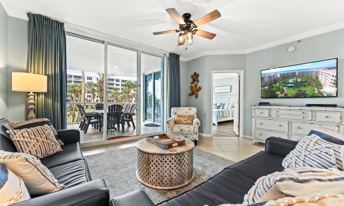 Fort Walton Beach Condo | Destin West Heron L-04 ~ Private Hot Tub & Grill ~ Lanai Unit