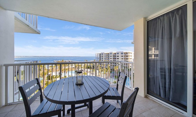 Fort Walton Beach Condo | Destin West Pelican 605 ~ Lazy River ~ Amazing 6th Floor View!