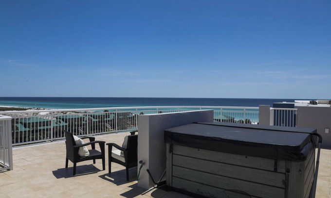 Fort Walton Beach - Destin Condo | Destin West Villa PH01 ~ Penthouse w/Hot Tub on Private Rooftop Terrace ~ Beach Views!