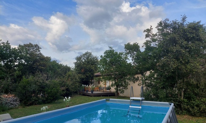 Labastide-de-Virac House | Detached villa, Swimming pool, Spa, Garden furniture. Near Vallon Pont d'Arc.