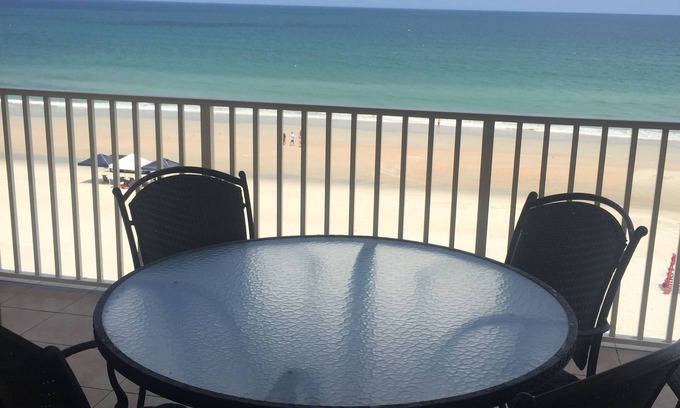 Daytona Beach Shores Condo | DIRECT BEACHFRONT, OVER 2200 SQ. FT, END UNIT, BRAND NEW POOL DECK AND HOT TUB