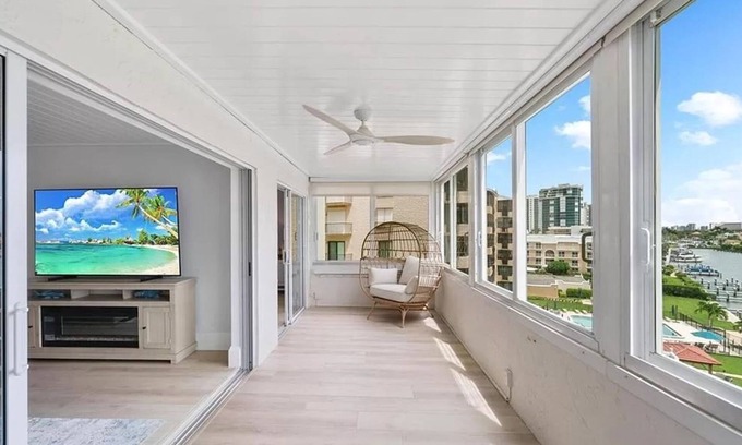 Moorings Condo | Direct Beach Access - Waterfront Luxury Bay Condo with Incredible Views 2BR 2BA