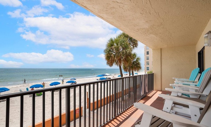 Madeira Beach Condo | Direct Beachfront - Ocean Views - Las Brisas #103
