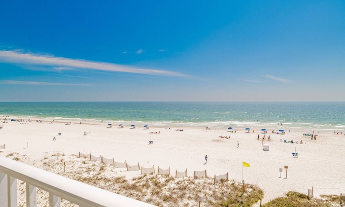 Gulf Shores Condo | DIRECT Gulf Front 5th Floor 2 bedroom 2 bath Condo STUNNING VIEW!