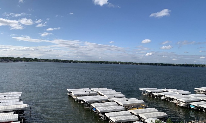 Arnolds Park Condo | Direct Lakeside View, 5 bed, 2.5 bath Condo at Bridges Bay