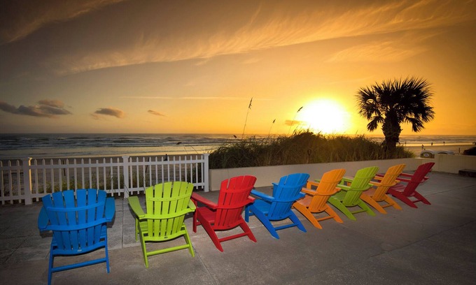 New Smyrna Beach Apartment | Direct Oceanfront, Upstairs South & NO PET FEE. The Crab Unit!