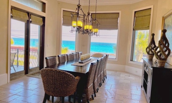 Miramar Beach House | Directly across from Beach Access Amazing views Pool Hot Tub Elevator 6bd 4.5bth