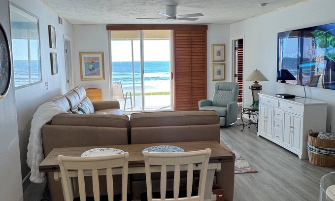 Ponce Inlet Condo | Directly oceanfront. newly renovated in 2025