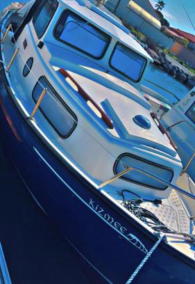 Le Barcares Boat Rental | Docked boat