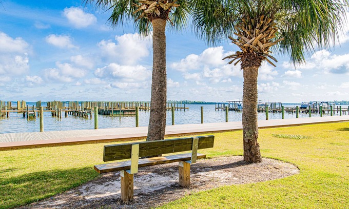 Orange Beach Condo | Dog-friendly condo in bayfront complex with pool & boat slip - Snowbirds welcome