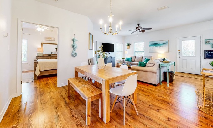Fort Morgan House | Dog-friendly cottage with central AC, WiFi, and pool access - close to the beach