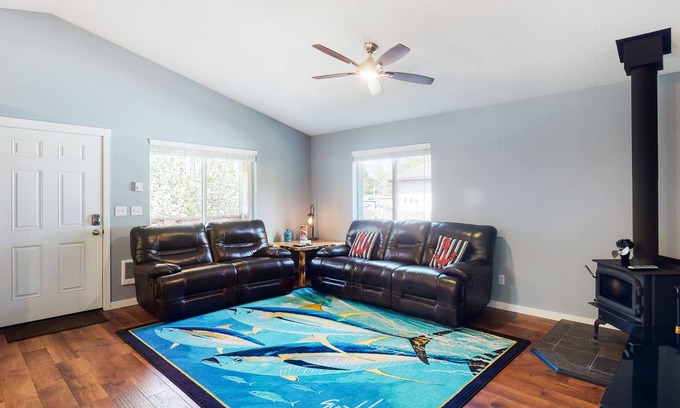 Rockaway Beach House | Dog-Friendly Home w/Front Porch, Wood Stove, WiFi, W/D - Walk to the Beach