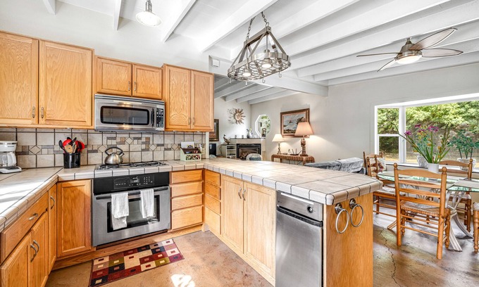 Inglenook Cabin | Dog-friendly home with deck & firepit - half a mile to beach