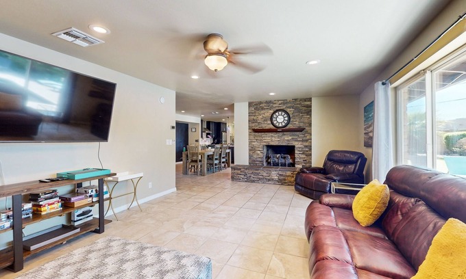 Tempe House | Dog-friendly home with private pool, hot tub, W/D, central AC & enclosed yard