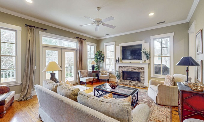 Folly Field House | Dog-friendly house with private pool and screened-in deck - Walk to beach