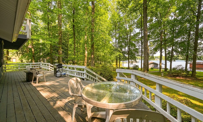Mineral House | Dog-friendly lakefront home with pool table, grill, lake views, water access, AC