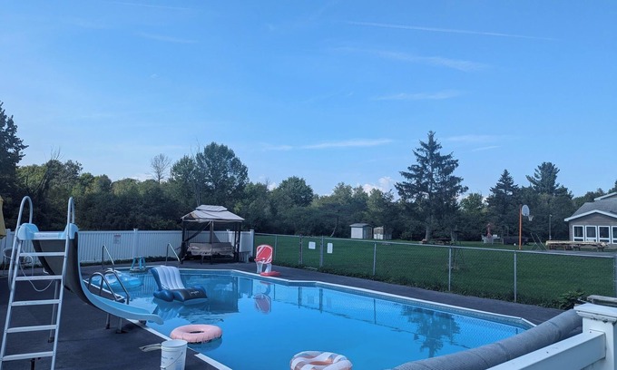 Alexandria Bay House | Dog-Friendly large rural Estate just outside Alex Bay with hot tub and pool!
