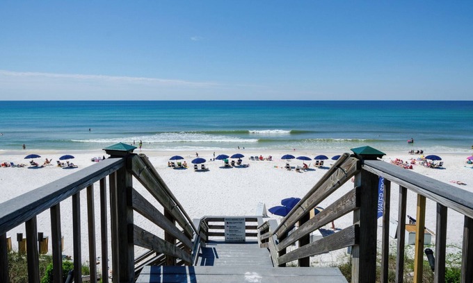 Seacrest Beach House | Dog-Friendly Seacrest Home, Pool, Beach Tram + Free Attraction Tickets!